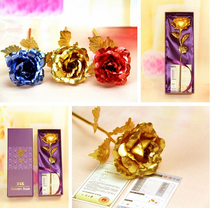 24k纯金箔玫瑰花